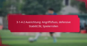 Read more about the article 3-1-4-2 Ausrichtung: Angriffsfluss, defensive Stabilität, Spielerrollen