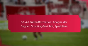 Read more about the article 3-1-4-2 Fußballformation: Analyse der Gegner, Scouting-Berichte, Spielpläne