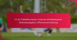 Read more about the article 3-1-4-2 Fußballformation: Rolle der Mittelfeldspieler, Defensivaufgaben, Offensivunterstützung