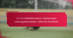 Read more about the article 3-1-4-2 Fußballformation: Spielanalyse, Leistungskennzahlen, Taktische Flexibilität