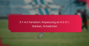 Read more about the article 3-1-4-2 Variation: Anpassung an 4-2-3-1, Stärken, Schwächen