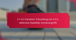 Read more about the article 3-1-4-2 Variation: Erkundung von 5-3-2, defensive Stabilität, Konterangriffe