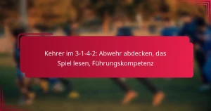Read more about the article Kehrer im 3-1-4-2: Abwehr abdecken, das Spiel lesen, Führungskompetenz