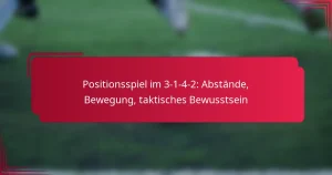 Read more about the article Positionsspiel im 3-1-4-2: Abstände, Bewegung, taktisches Bewusstsein