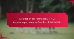 Read more about the article Variationen der Formation 3-1-4-2: Anpassungen, situative Taktiken, Effektivität