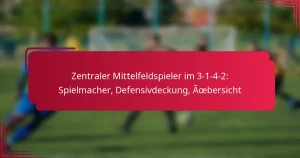 Read more about the article Zentraler Mittelfeldspieler im 3-1-4-2: Spielmacher, Defensivdeckung, Übersicht