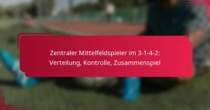Read more about the article Zentraler Mittelfeldspieler im 3-1-4-2: Verteilung, Kontrolle, Zusammenspiel